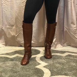 Tan Tory Burch boots